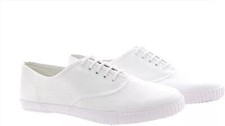 Adult White Canvas Pumps