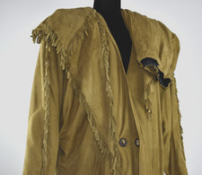 Vintage Polly Edwards Tenderness Sz 6/8 Pant Jacket Suit Oversized Fringed Camel