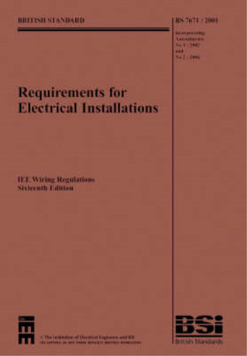 Iee wiring regulations - iee,