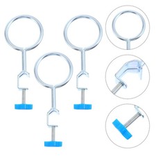 3 Pcs Tube Clamp Stand Chemistry Lab Equipment Iron