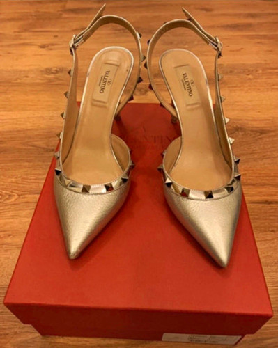 Valentino silver leather - silver,
