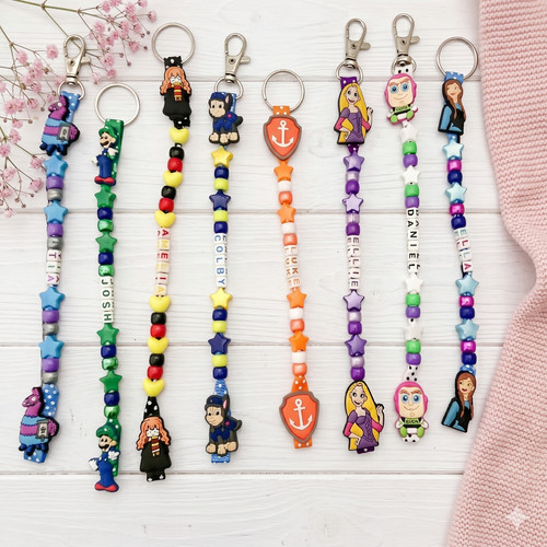 Character personalised keyring - personalised,