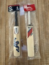 England & Slazenger Mini Cricket Bats X 2 Brand New Sealed Circa 18 Inches Tall