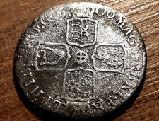 QUEEN ANNE SILVER HALFCROWN