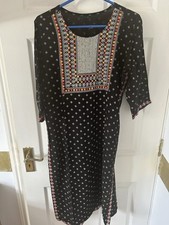 Black Kurti Top Tunic Indian