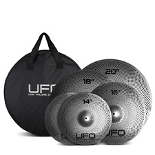 UFO Low Volume Cymbal Set Includes 14/16/18/20" And FREE Cymbal Bag UFOSET2