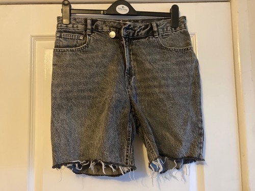 Ladies grey cut off - cut-off, denim