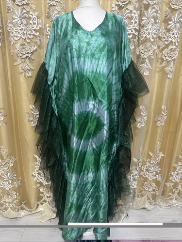 Long tie and dye - silk, fabric