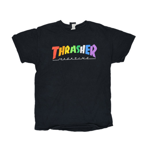 Thrasher men black - black, crew