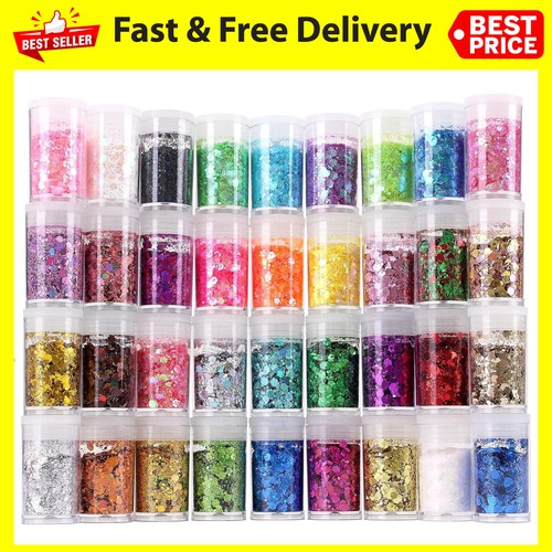 Chunky and fine glitter - chunky,