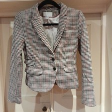 H&M Cropped Hacking Style Jacket. Fully Lined...8/10 ...US 6 ..Wool Mix