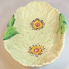 Vintage Carlton Ware Bowl - Australian Design - Poppy - Pale green