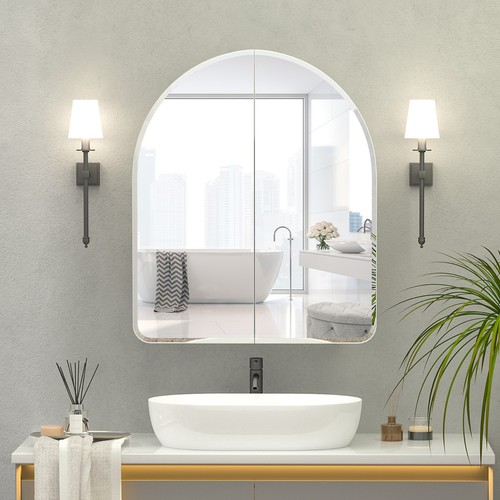 Beveled edge wall mirror - wall,
