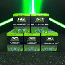 Gel Blaster Gellets Electric Green 5 boxes (10,000/box)