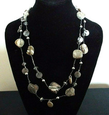 Grey silver abalone - stones, &