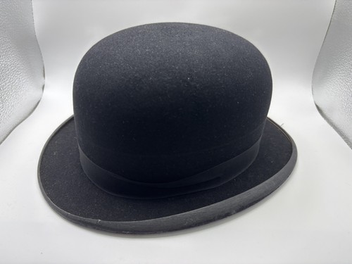 Black bowler hat - black,