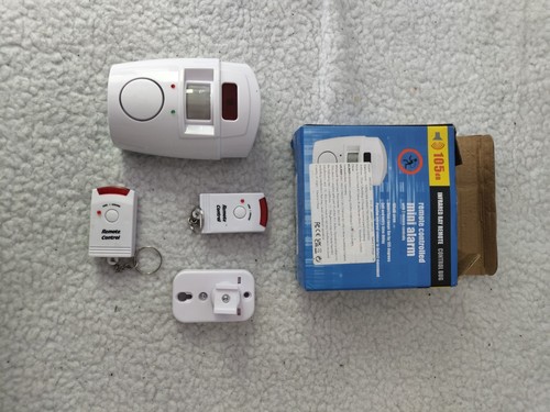 Portable alarm system with - system,