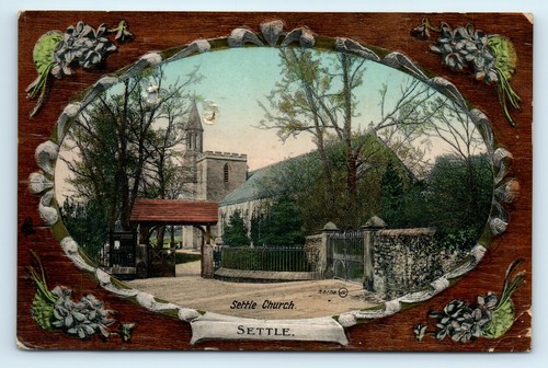 Postcard settle church - postcard,