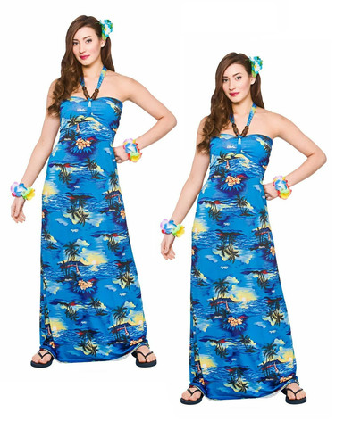 Hawaii party maxi dress ladies - party,