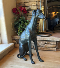 Large Bronze Greyhound