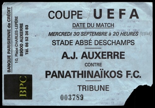 Ticket 1987 auxerre vs - ticket,