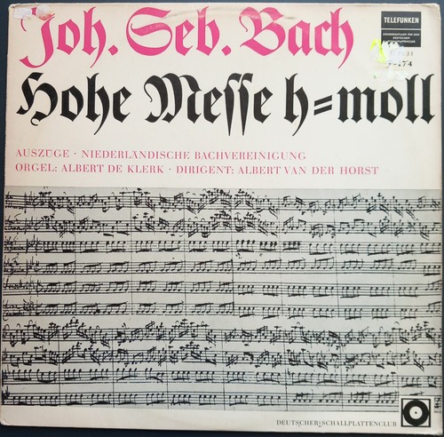 Bach hohe messe moll - -, bwv