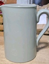 Vintage Dudson Hanley  Jug, Sage green, Vitrified Stoneware, England 13h x 7d cm