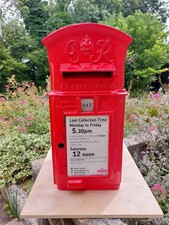 GPO 1930s Royal Mail George 6th cast iron Post Box Post Office Wagon Top Lampbox