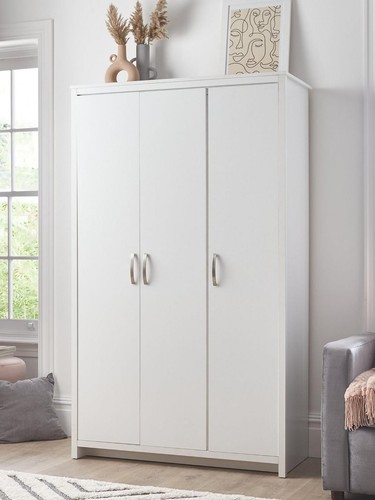 Ely door wardrobe - wardrobe, white
