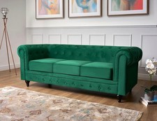 Velvet Chesterfield Sofa-