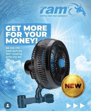 RAM AirFLEX 200mm (8”) Clip Fan – 25W