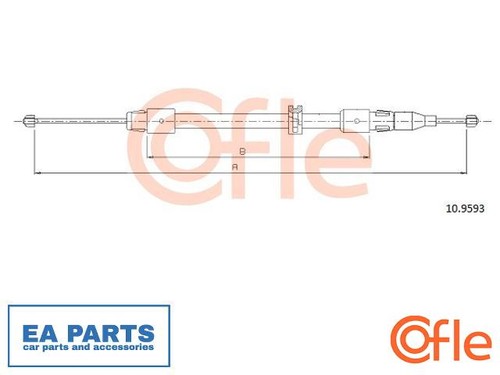 Cable parking brake for - cable,,