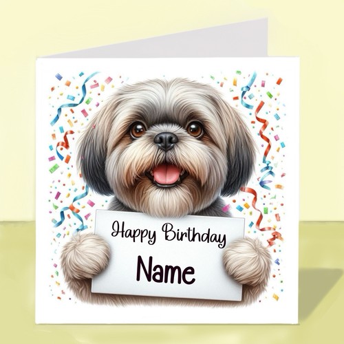 Personalised shih tzu dog - personalised,