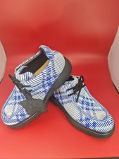 Burberry Creepers Shoes, Blue Check, Size UK 9.5, Daniel Lee Collection RRP £890