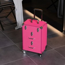 Makeup Trolley Case Lockable Vanity Cosmetic Nail Technician Organizer Drawer UK