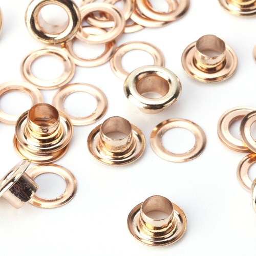 100 chrome eyelets - x, grommet