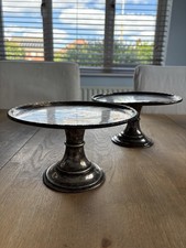 Two Silver Plate Cake Stands