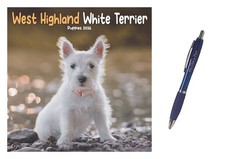 West Highland White Terrier Puppies Mini Calendar 2026 + LIMITED EDITION PEN