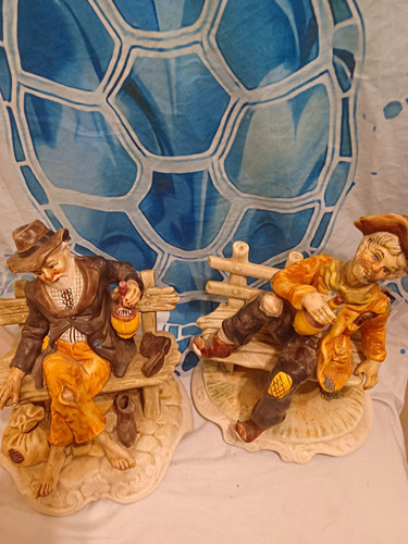 Pair vintage capodimonte - vintage,