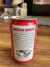 German ?? 1990s Coca-Cola ‘American BBQ ?’ Can Empty And In Great Condition