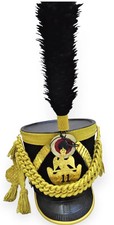 New French Napoleonic Shako Helmet Black Napoleonic Shako Helmet, cosplay helmet