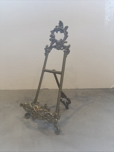 Vintage brass easel plate - vintage, :