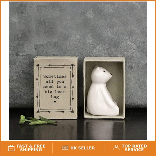 Thoughtful porcelain bear - porcelain,