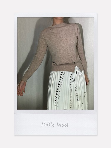 100 wool asymmetric - 100%,