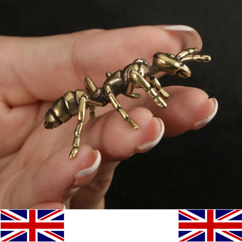 Brass ant figurine miniature - brass,