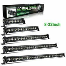 Slim Led Bar Offroad 32" Single Row 300W Flood Spot Beam Work Light Bar for ATV