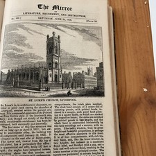 Antique Print 1838 - LIVERPOOL