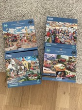  4 x Gibsons 1000 piece jigsaw puzzles complete 