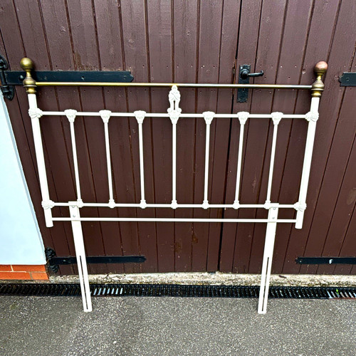 White gold metal double bed - &,