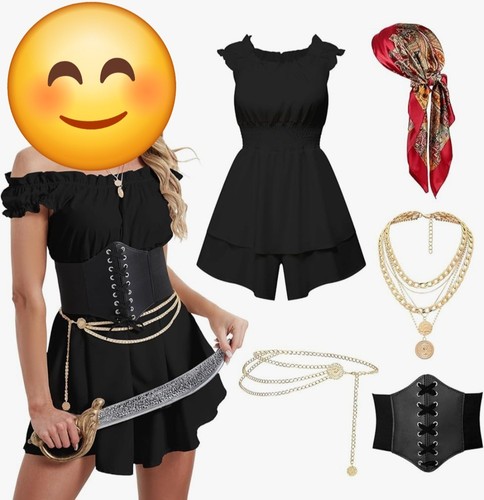 Women pirate costume set - costume,